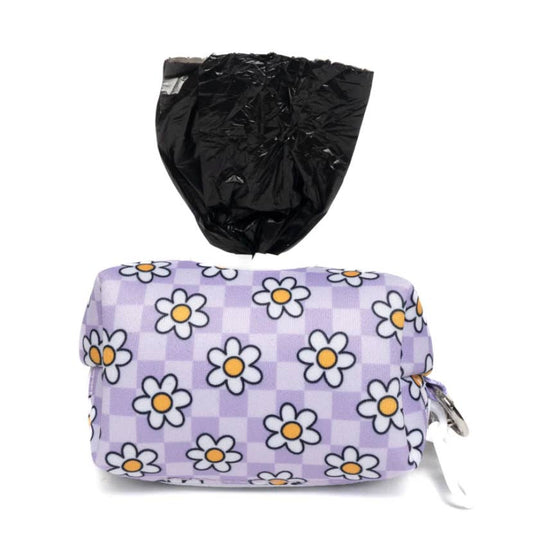 Lavender Daisy Leash Bag