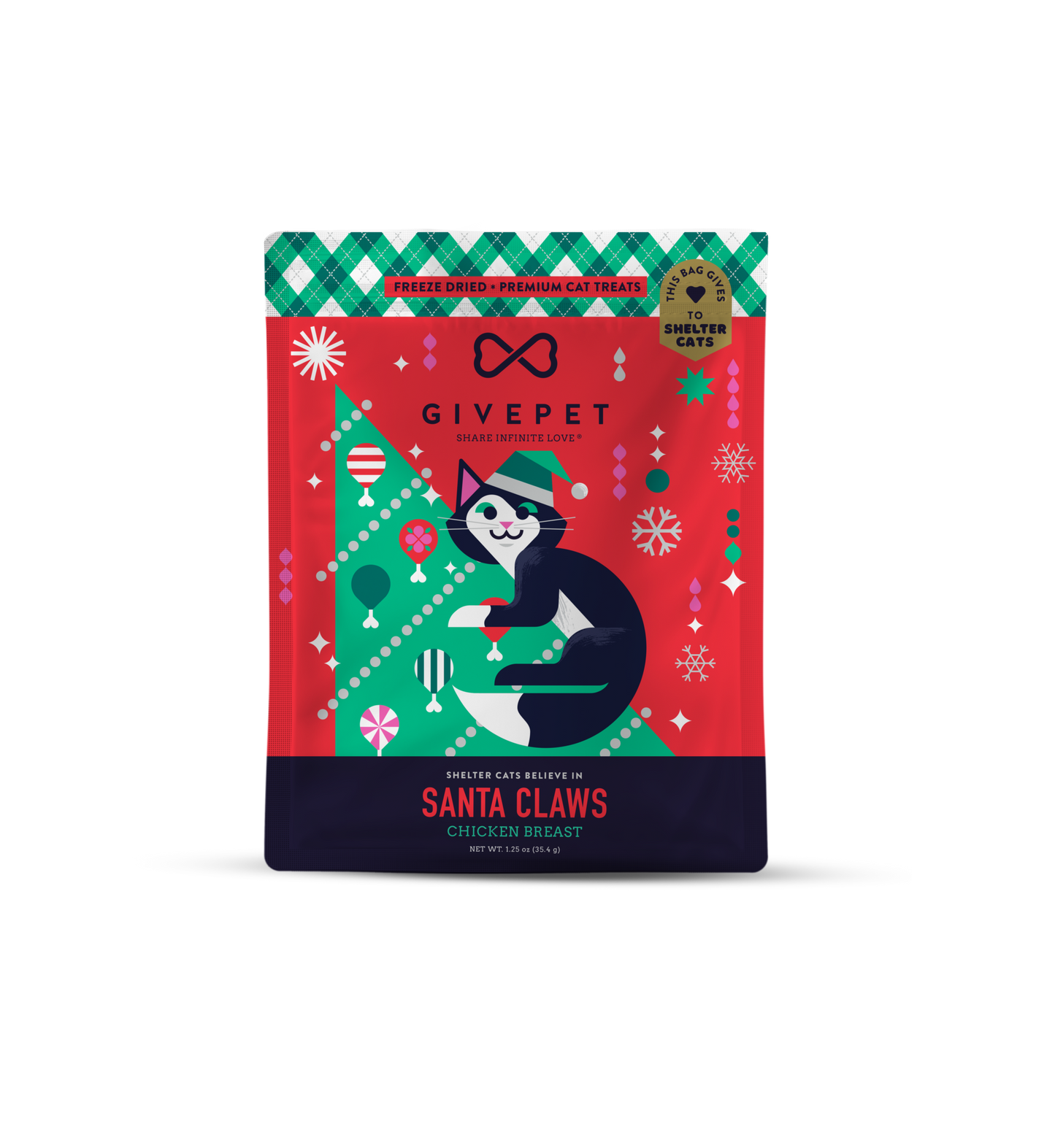 Santa Claws Freeze-Dried Cat Treats