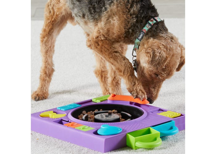 DJ Doggo Puzzle Feeder