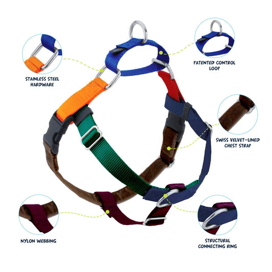 2 Hounds Design Jellybean Spice Freedom No-Pull Dog Harness