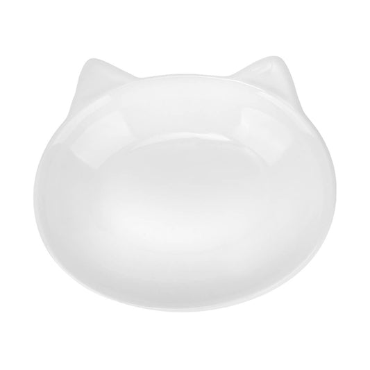 Milo Cat Dish - White
