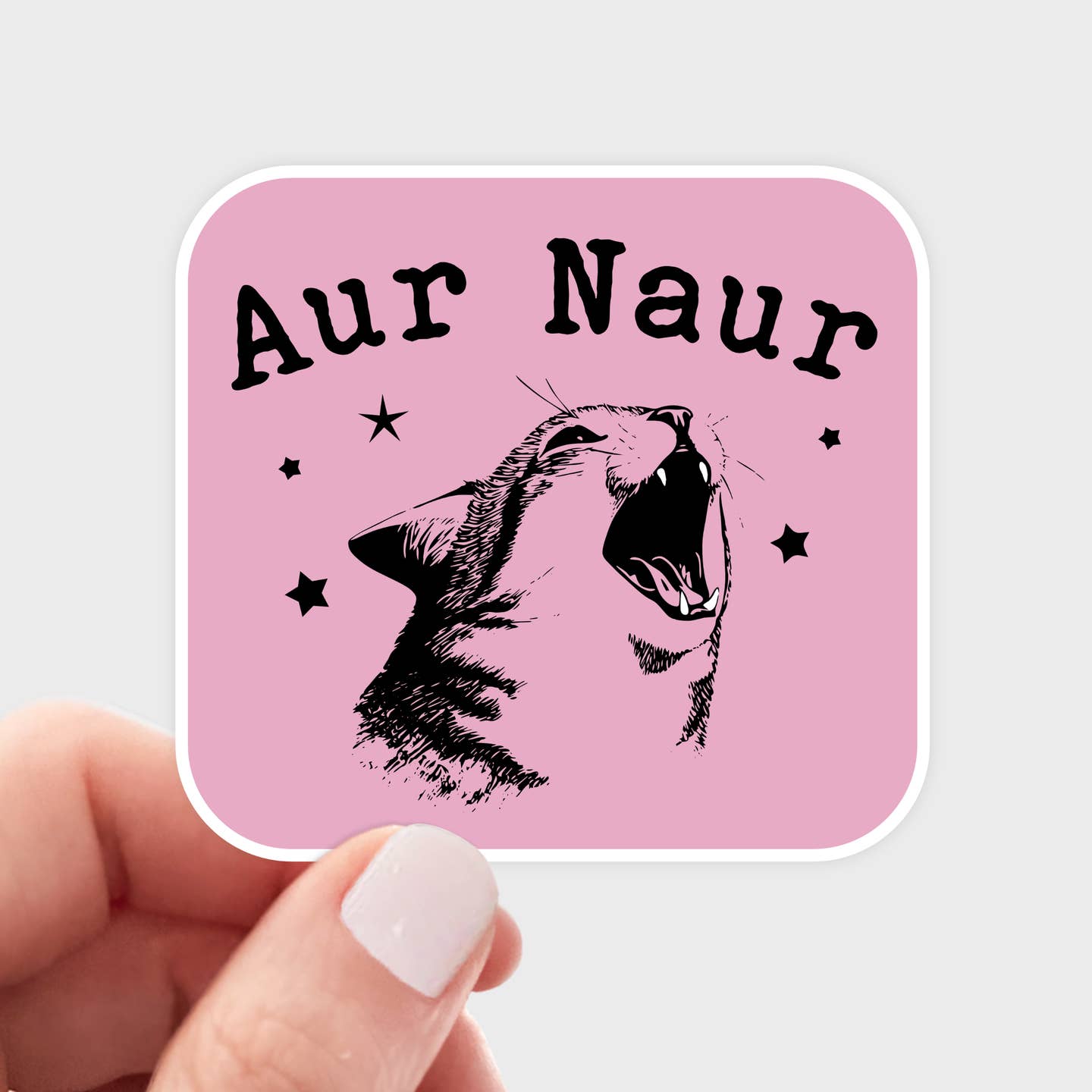 Aur Naur Sticker