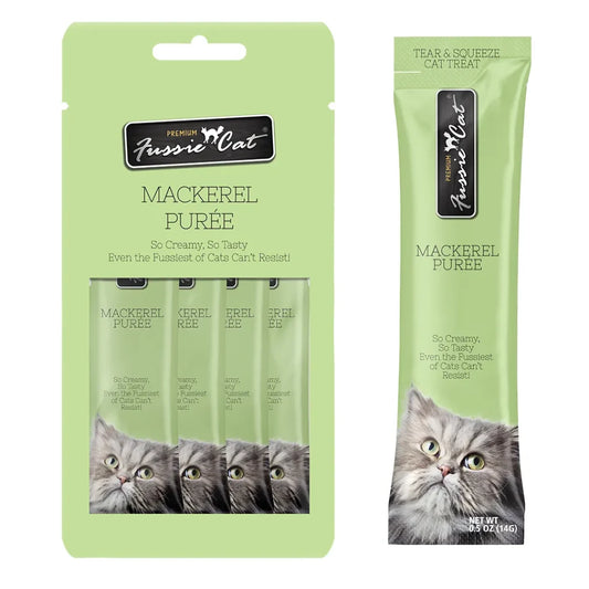 Fussie Cat Mackerel Purée - 4 Pack