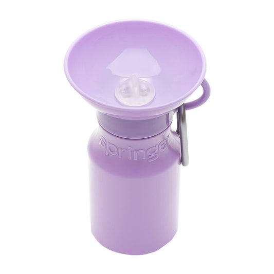 Springer Dog Travel Water Bottle - 15oz Mini - Lavender