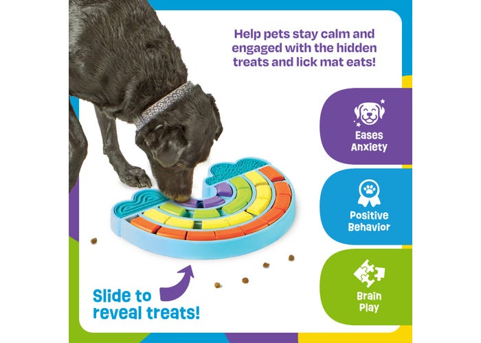 Calming Rainbow Treat Puzzle & Lick Mats