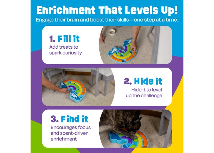 Calming Rainbow Treat Puzzle & Lick Mats