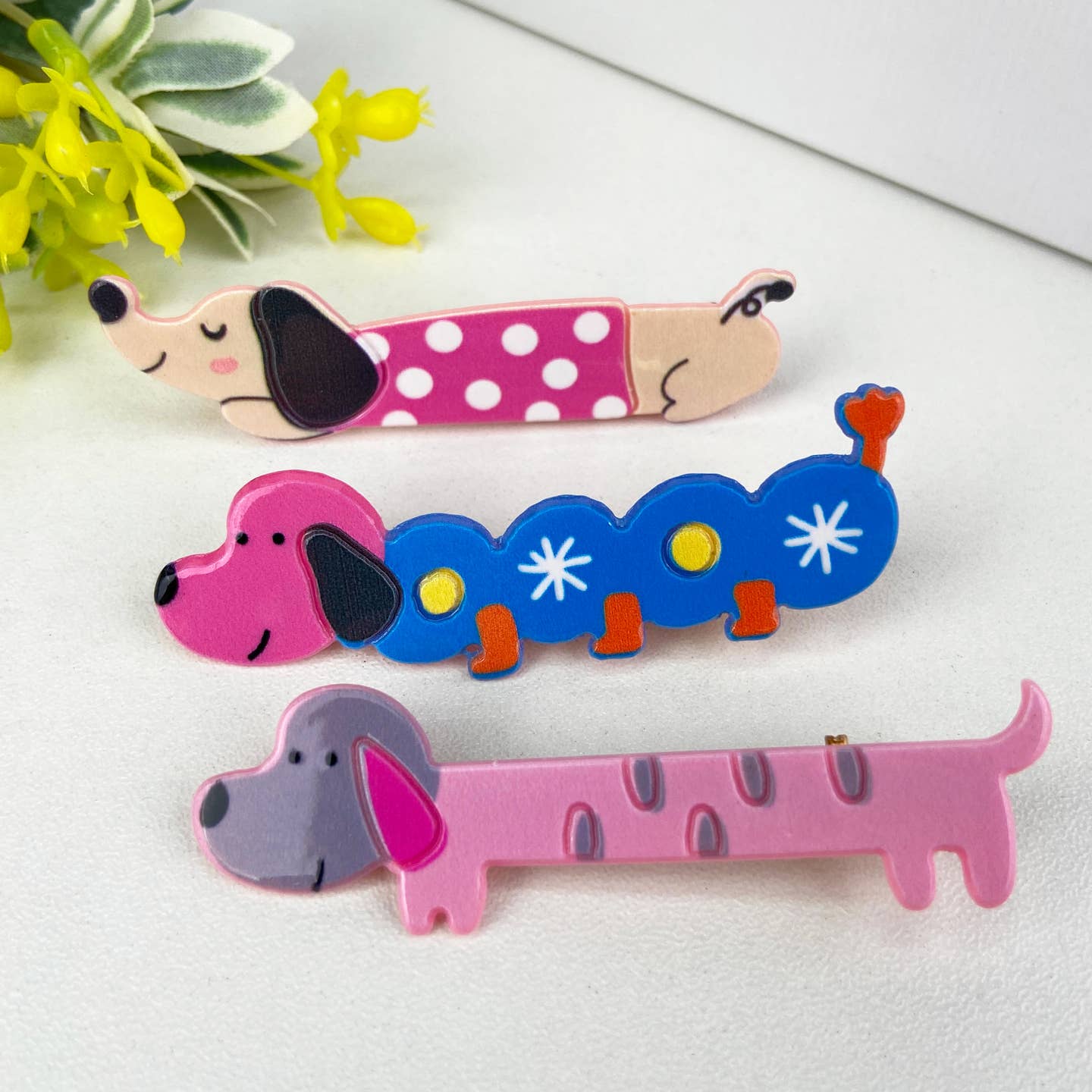Doxie Party Hair Clips