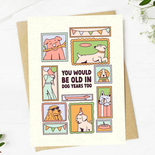 You Would Be Old In Dog Years Too Greeting Card