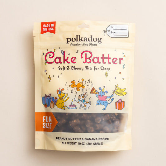 Polkadog Cake Batter Soft & Chewy Bits for Dogs - 10 oz