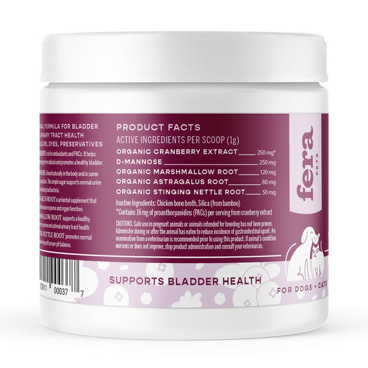 Fera Pet Organics Bladder Support Powder for Dogs & Cats