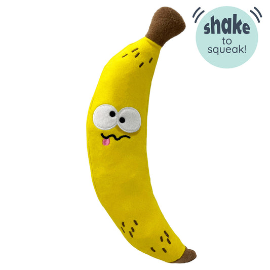 Bruiser Banana Dog Toy - Small 9"