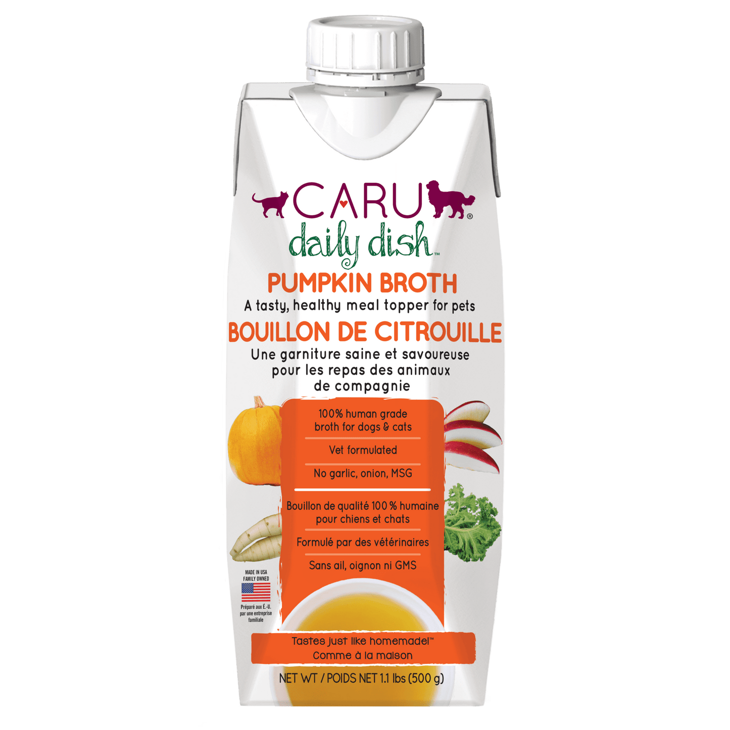 Caru Daily Dish Pumpkin Broth for Dogs & Cats