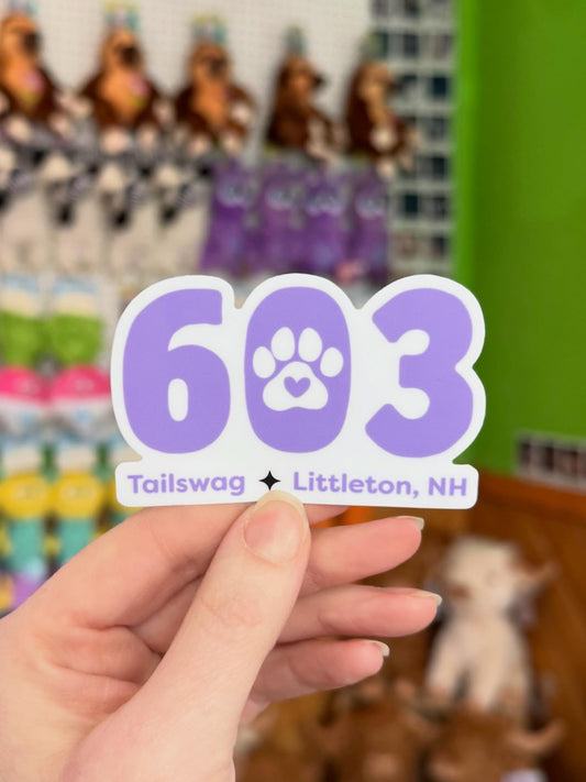 603 Tailswag Sticker - Purple