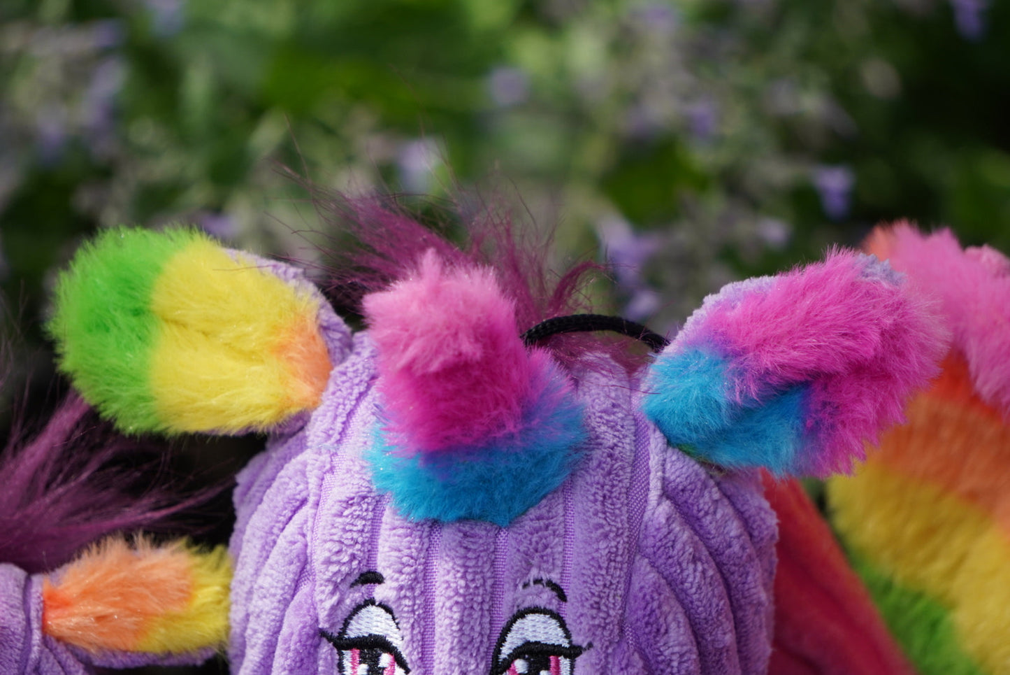 Rainbow Unicorn Knottie Plush Dog Toy - Small
