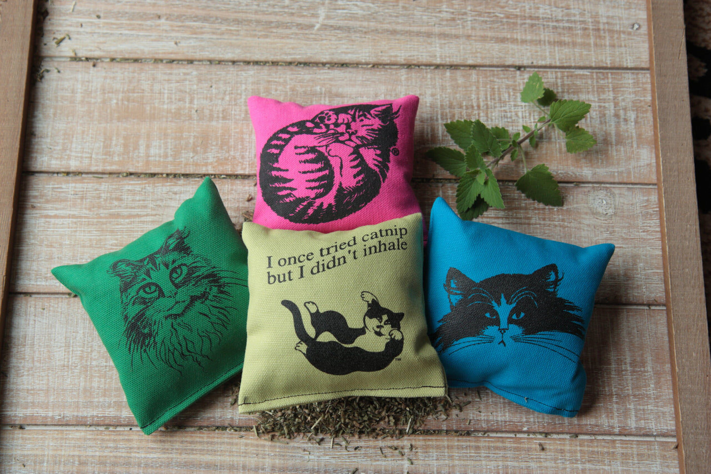 Dr. Pussums Soft Square Catnip Pillow