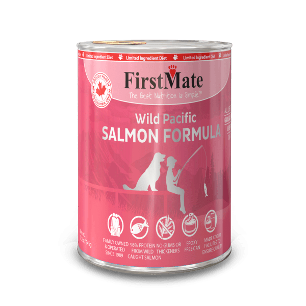 FirstMate Limited Ingredient – Wild Salmon Formula for Dogs Canned 12.2oz
