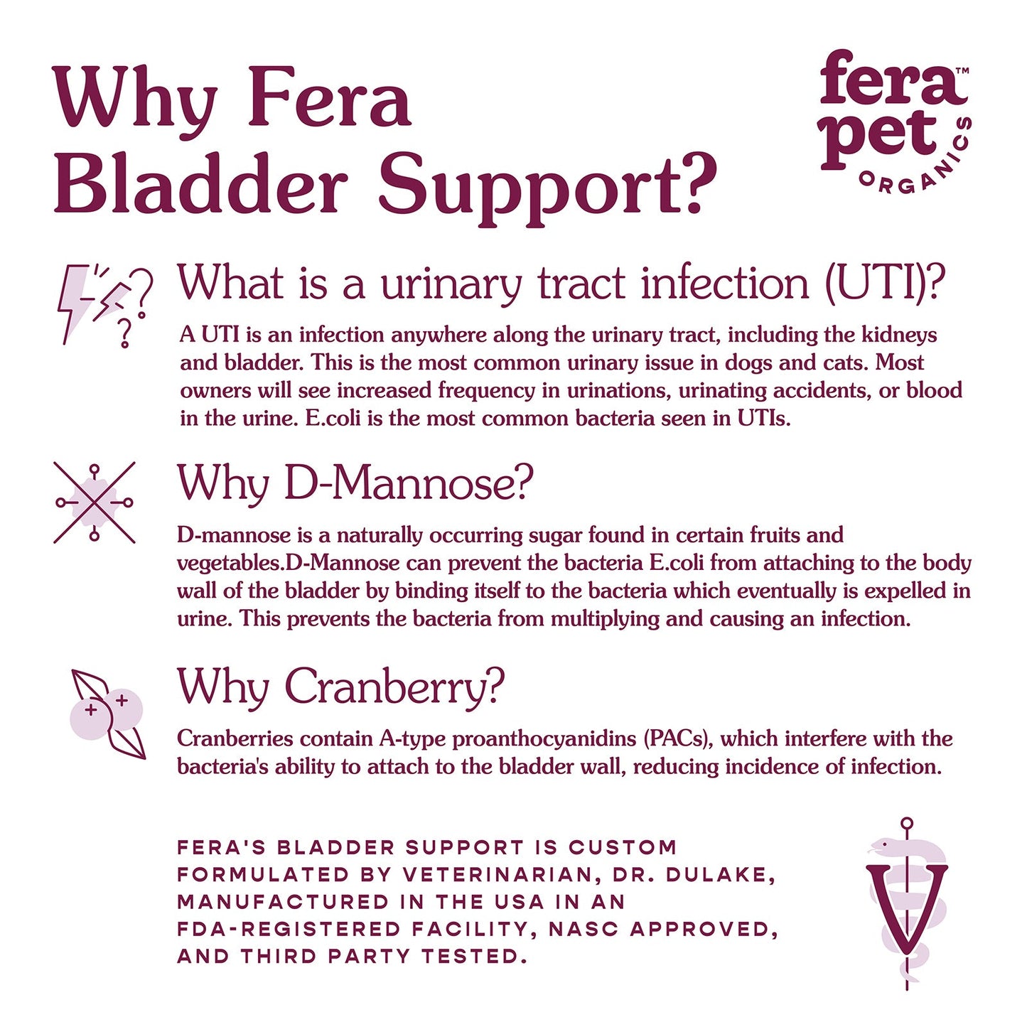 Fera Pet Organics Bladder Support Powder for Dogs & Cats