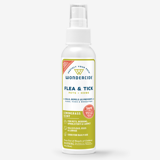 Lemongrass Flea & Tick Spray for Pets + Home with Natural Essential Oils - 4 oz