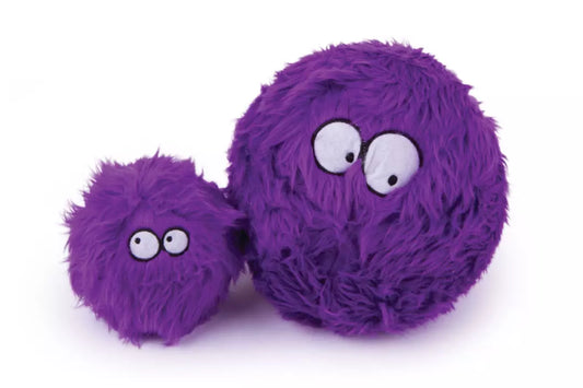 goDog Large Purple Furball with Chew Guard Dog Toy