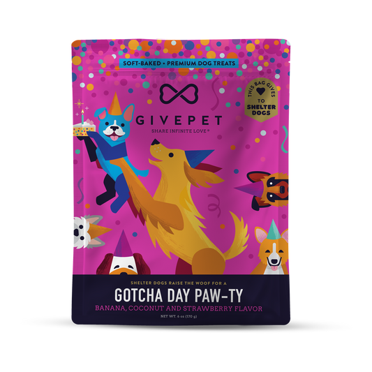 Gotcha Day Paw-ty Soft-Baked Dog Treats - 6 oz