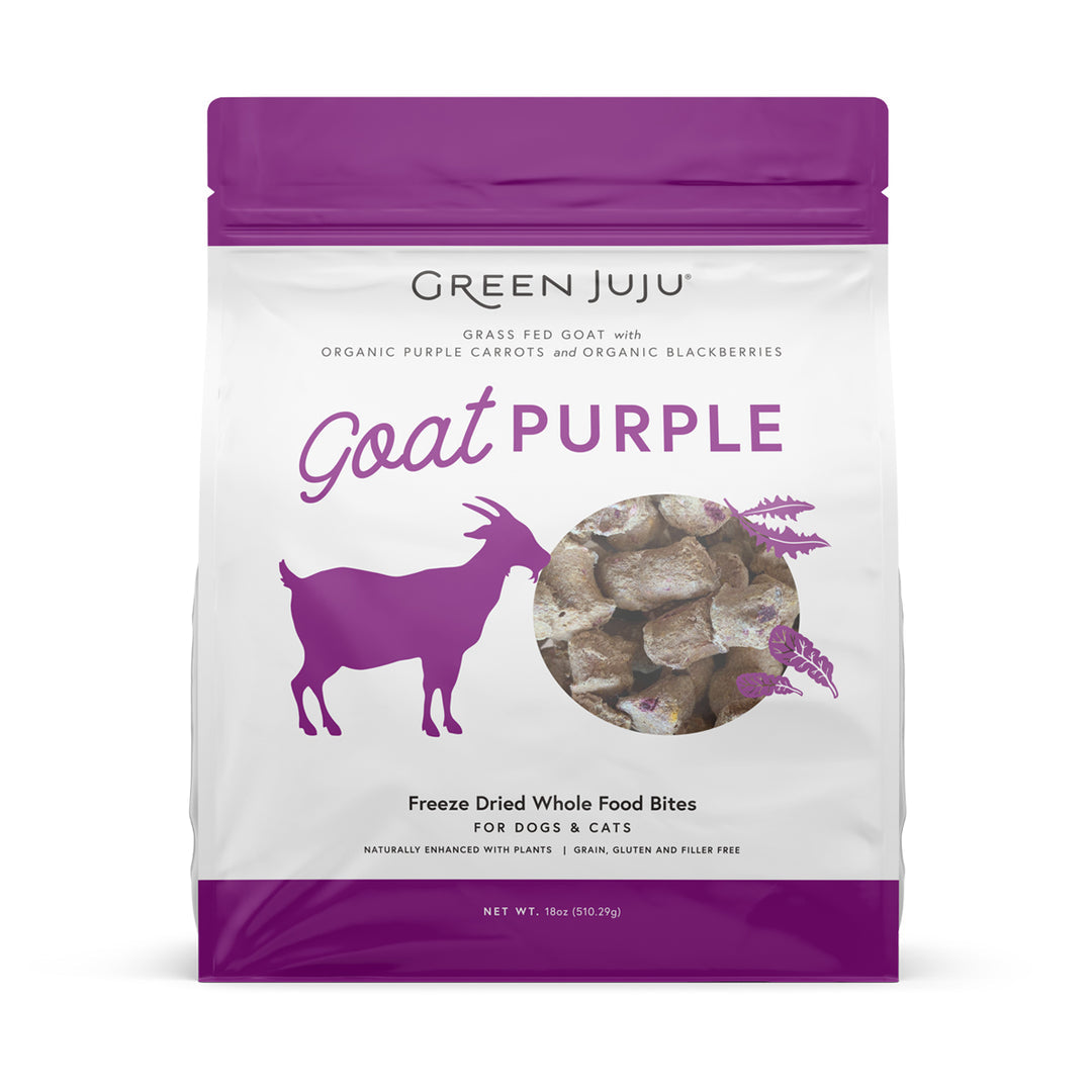 Green Juju Goat Purple Whole Food Bites For Dogs & Cats - 3 oz