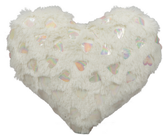 Huggle Hound Valentine Pearlescent Heart Squeaky Dog Toy