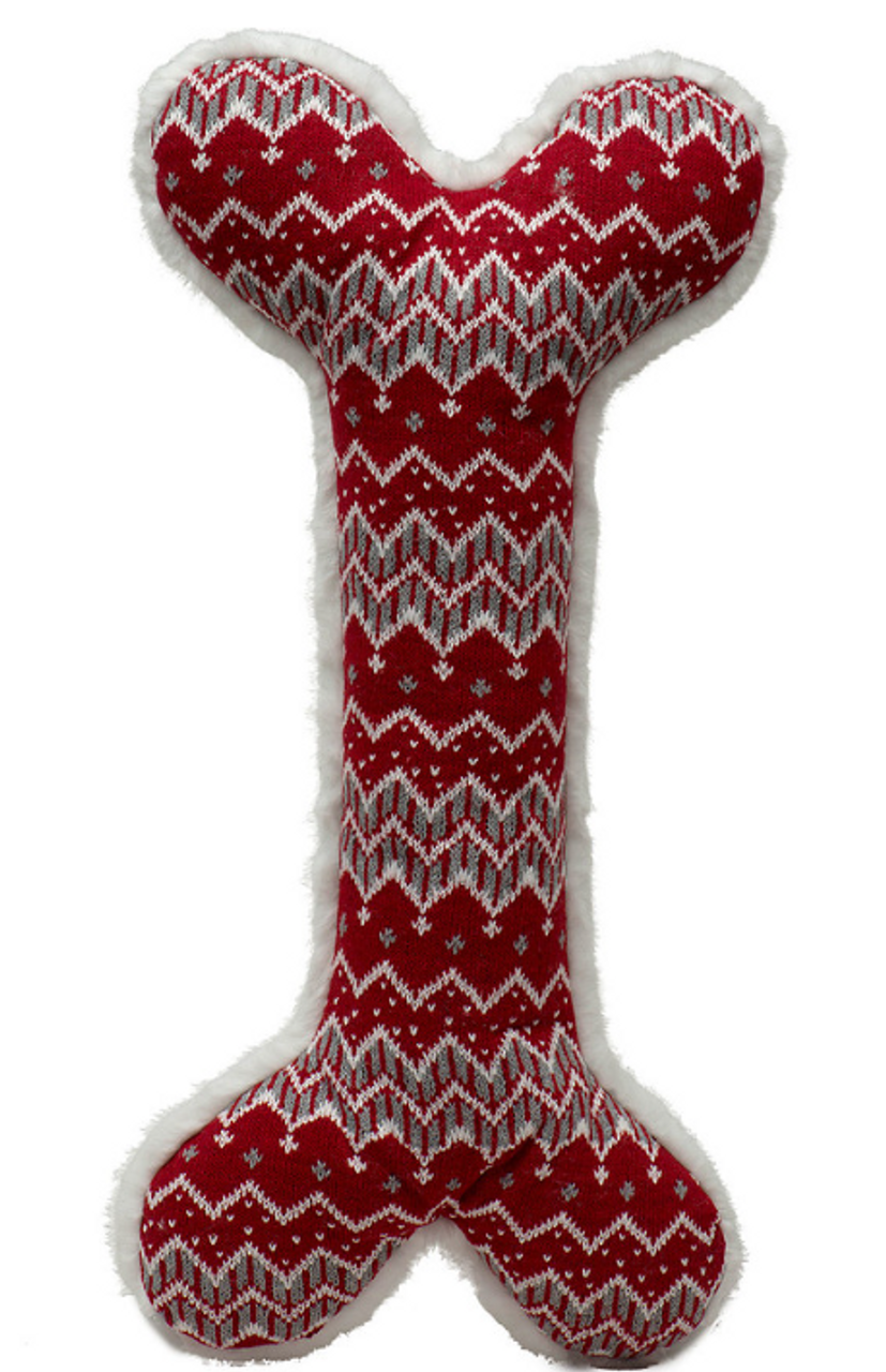 HuggleHounds Nordic Frost Red 2 Foot Bone