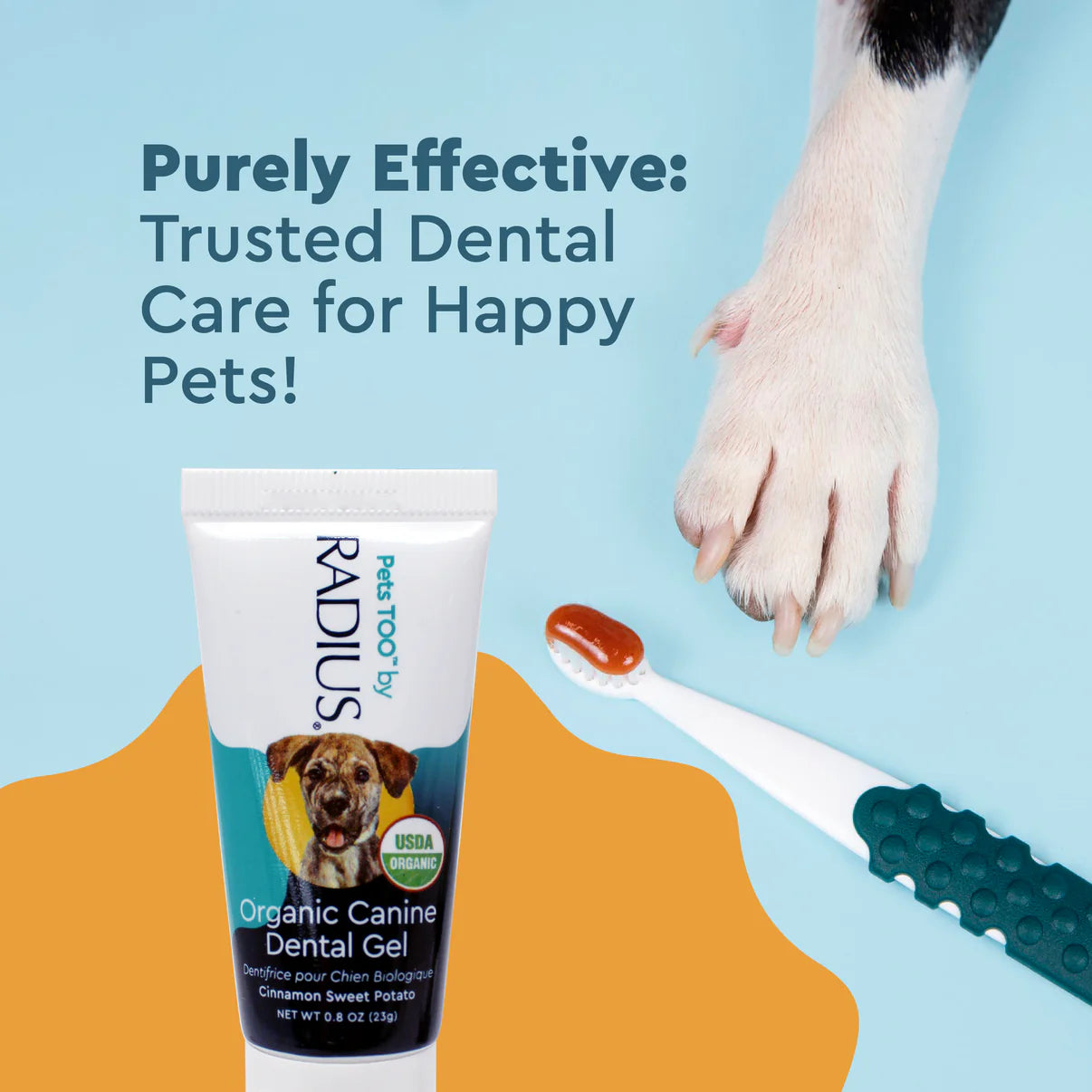 Radius Organic Dog Dental Gel - 3 oz