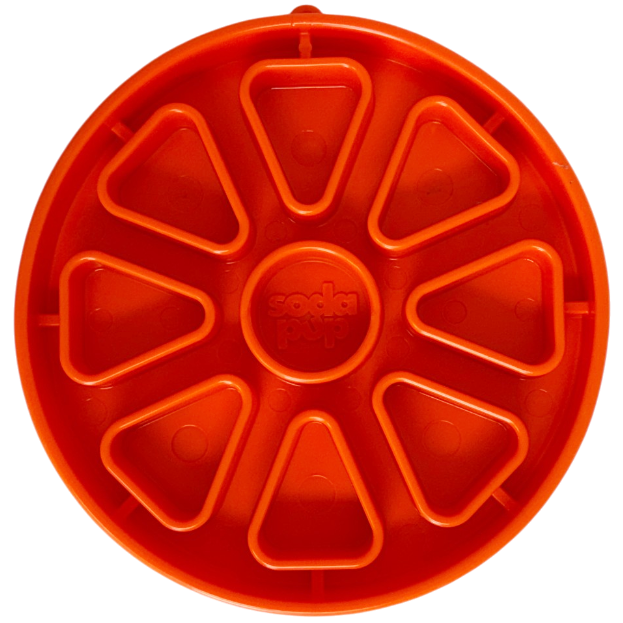 Citrus Softie eTray Shallow Slow Feeder Dog Bowl