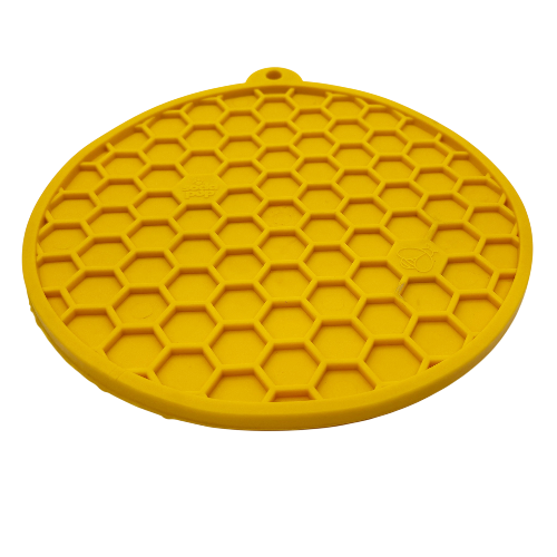 Honeycomb Design emat - Enrichment Lick Mat For Dogs and Cats