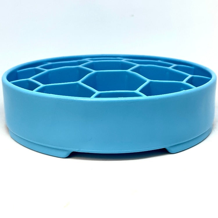Honeycomb Slow-Feeder & Enrichment Bowl - Blue