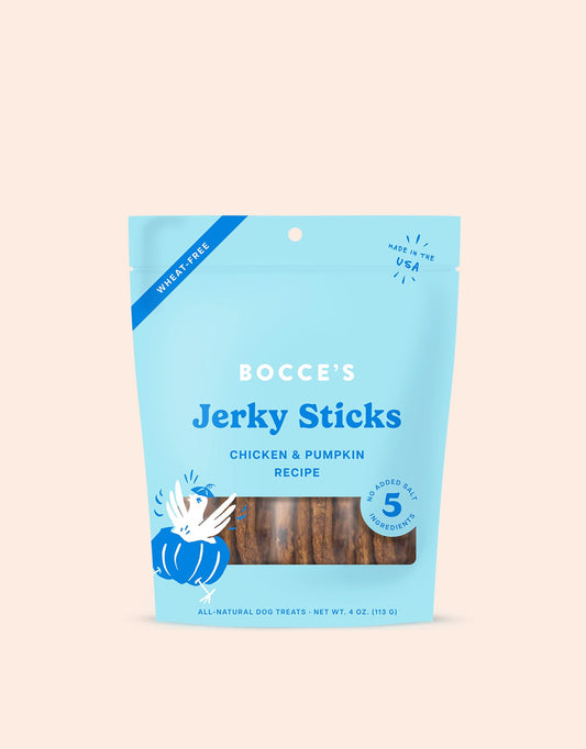 Bocce's Grazers Chicken & Pumpkin Jerky Sticks for Dogs