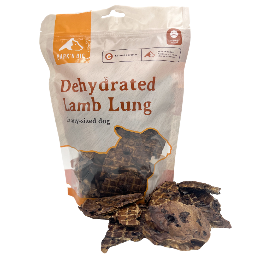 Dehydrated Lamb Lung Treats for Dogs - 5 oz
