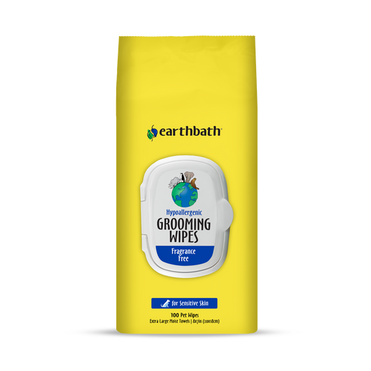 Hypoallergenic Grooming Wipes for Dogs & Cats - 100 ct