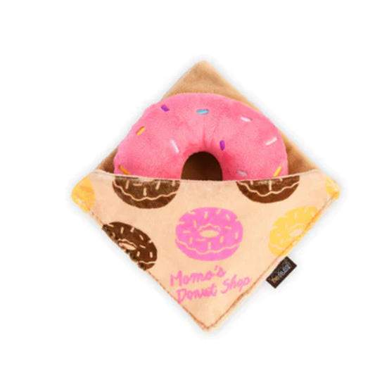 Pup Cup Cafe Donut Squeaky Puzzle Toy