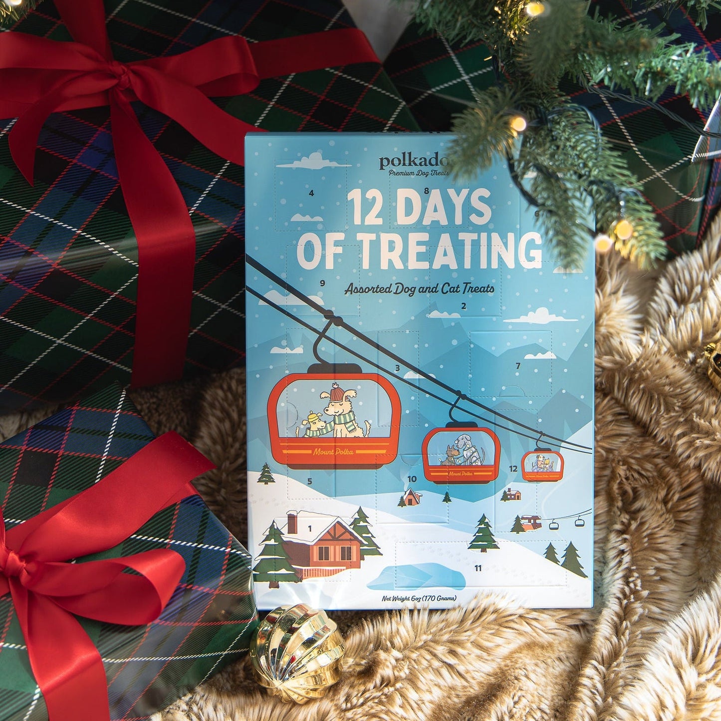 Polkadog 12 Days of Treating Holiday Calendar for Dogs & Cats