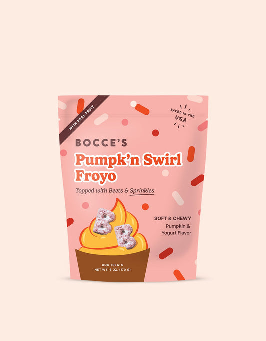 Bocce's Pumpk'n Swirl Froyo Soft & Chewy Dog Treats - 6 oz