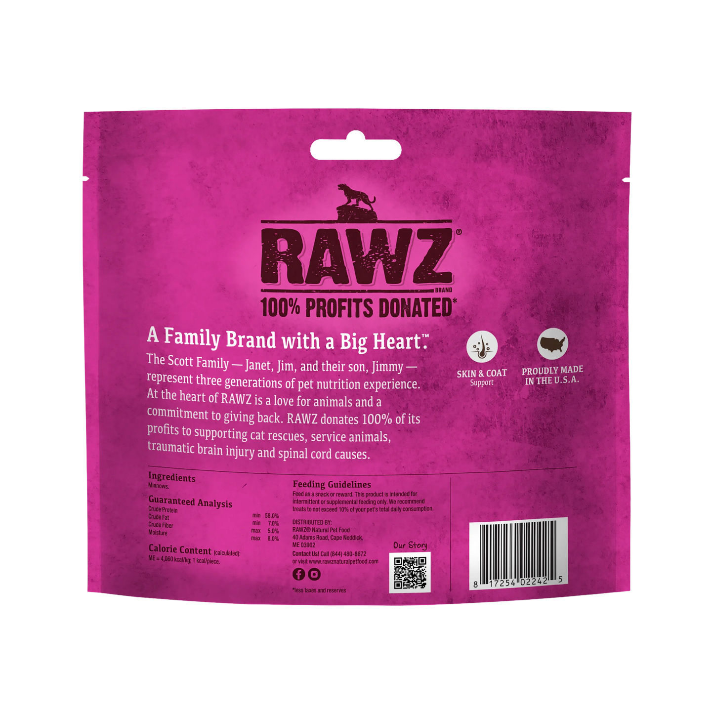 Raw Freeze Dried Minnows Cat Treats