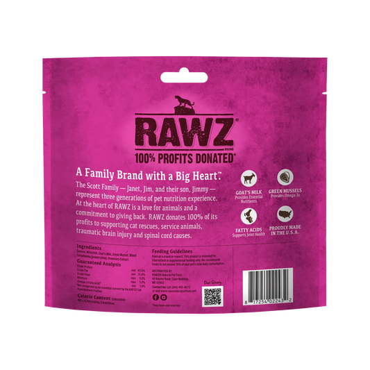 Raw Freeze Dried Wild Caught Salmon, Goat's Milk & Green Mussels Cat Treats
