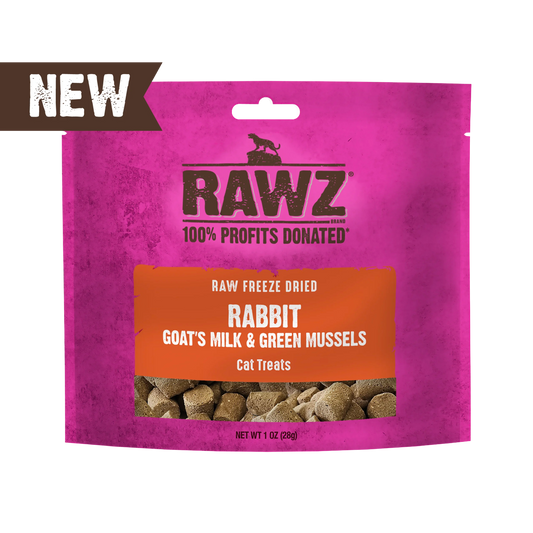 Raw Freeze Dried Rabbit, Goat's Milk & Green Mussels Cat Treats