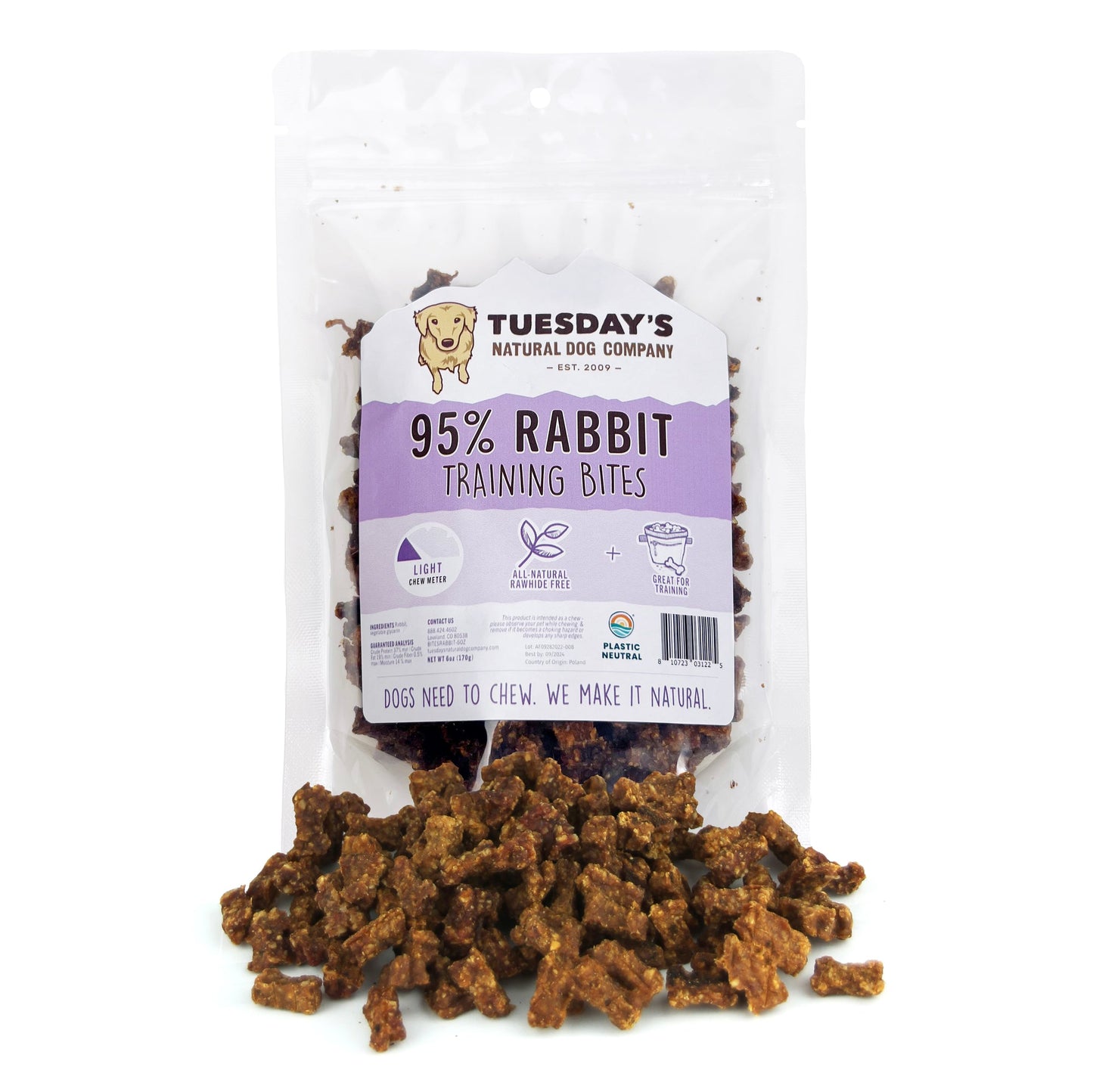 95% Rabbit Training Bites - 6 oz