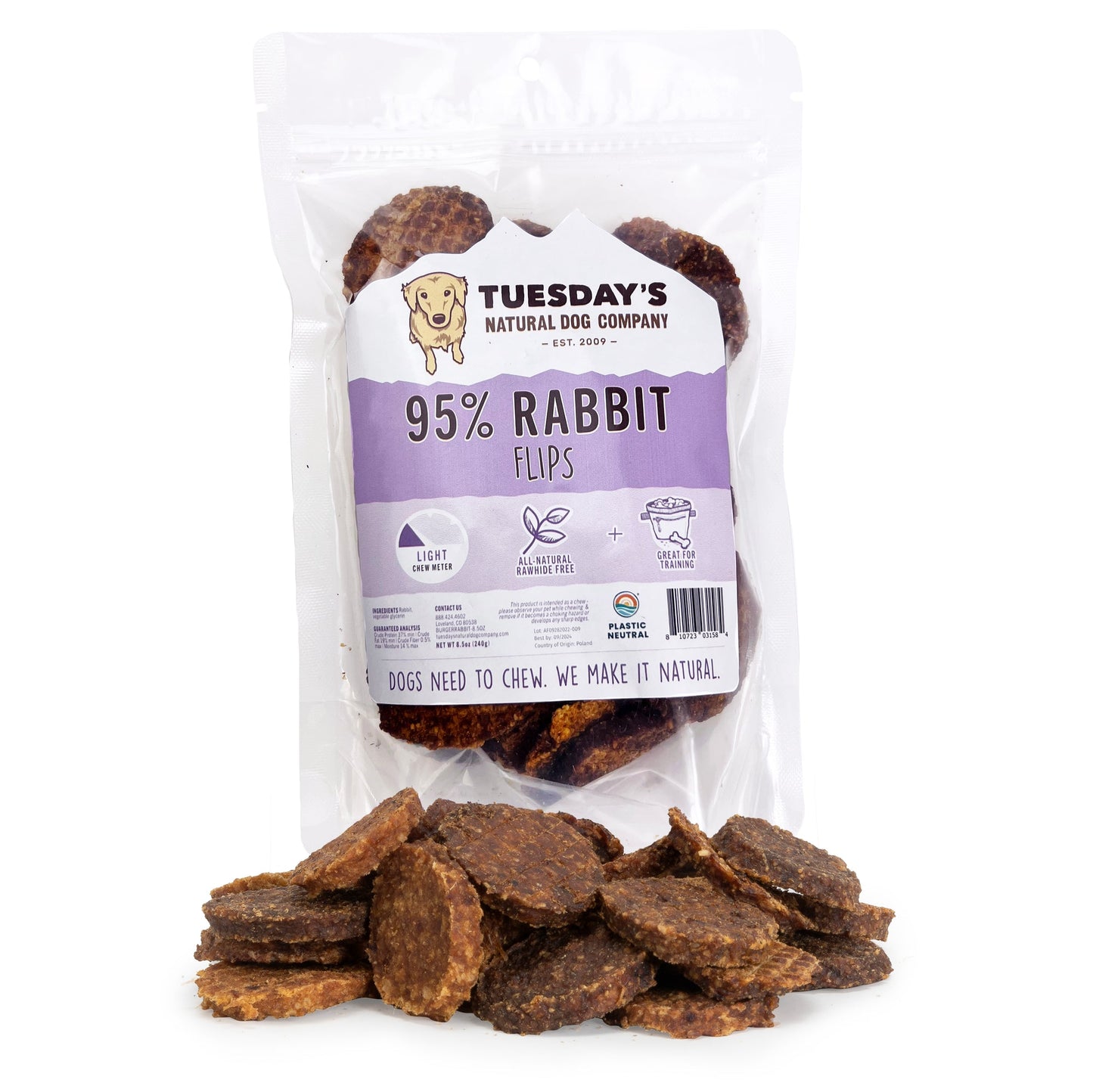 95% Rabbit Training Flips - 8.5 oz