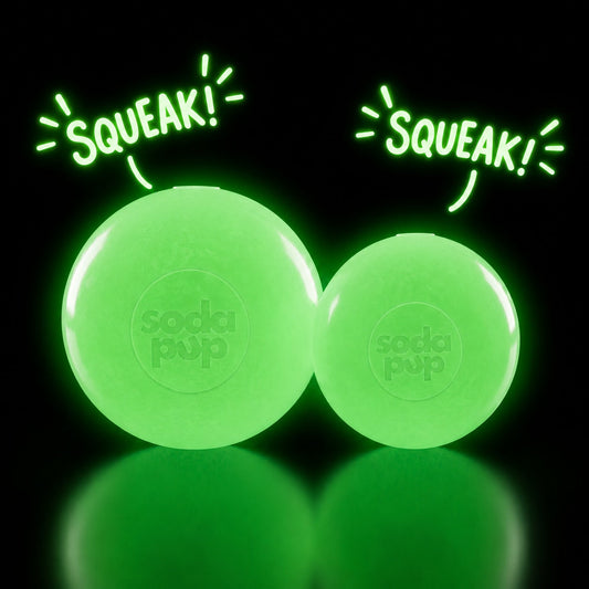 Squeak Ball - Large - Glow in the Dark
