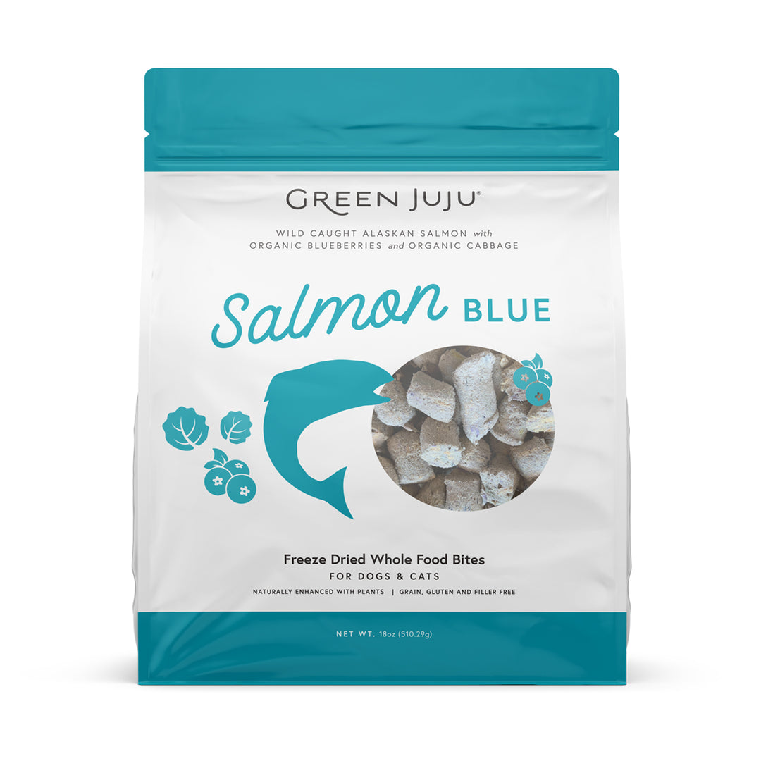 Green Juju Salmon Blue Whole Food Bites For Dogs & Cats - 3 oz