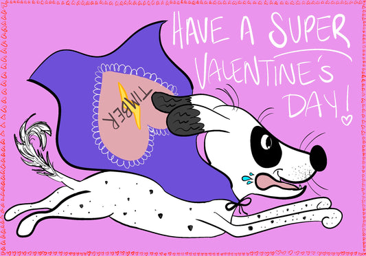 Valentine's Day Pet Portrait by Paige