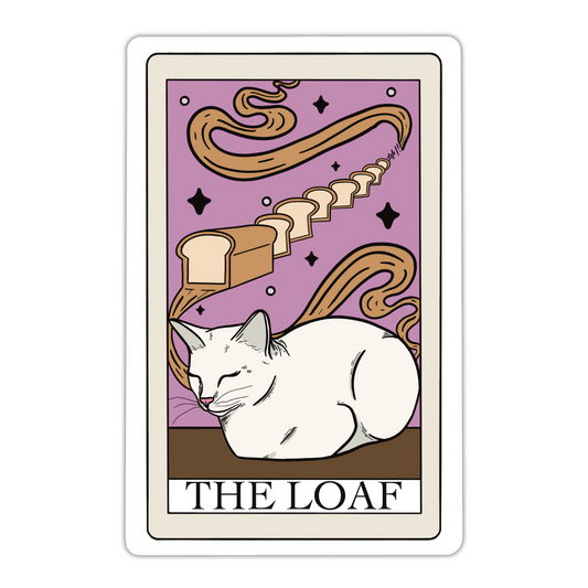 The Loaf Cat Tarot Card Vinyl Sticker