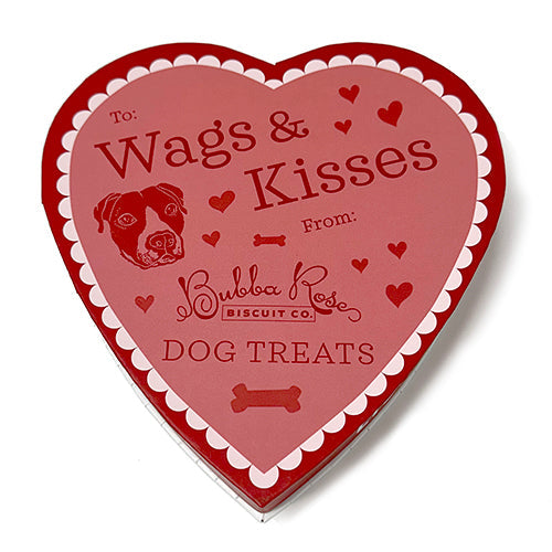 Wags & Kisses Heart Dog Treat Box