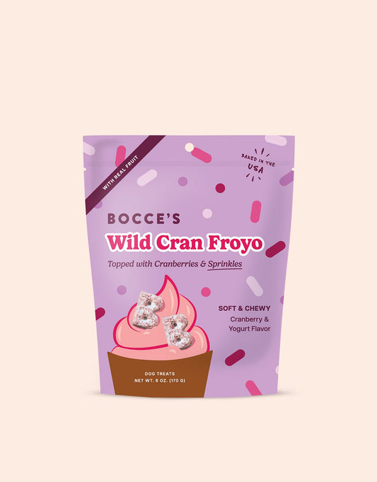 Bocce's Wild Cran Froyo Soft & Chewy Dog Treats - 6 oz