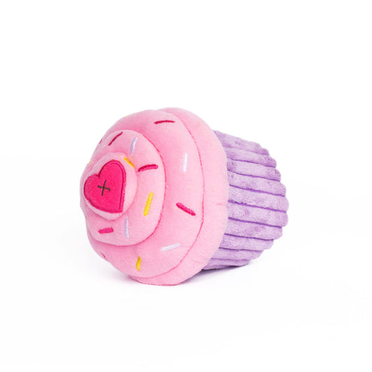 Pink Cupcake Plushie Squeaky Toy