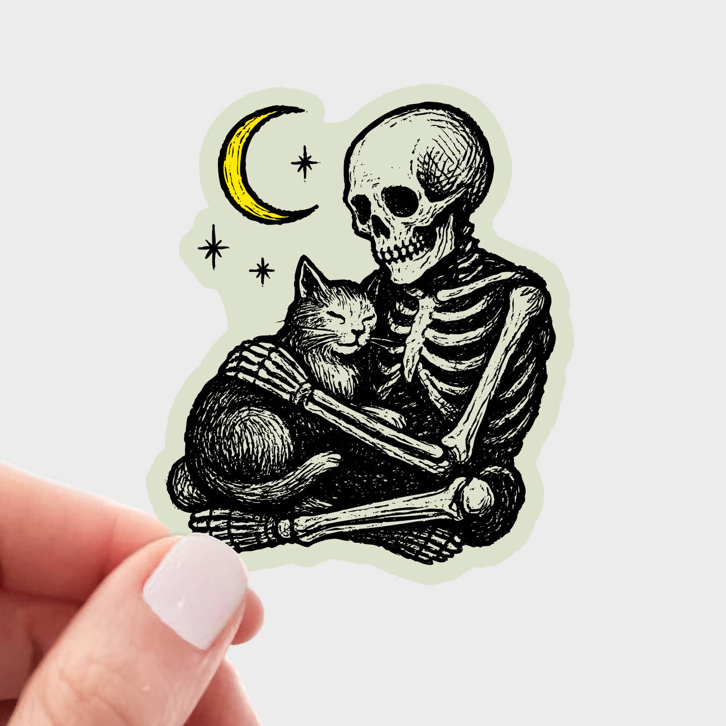 You're Safe Meow Sticker